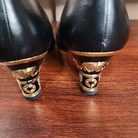 The Touch of Nina 80s Elephant Heel Pumps Sz 8 - Picture 8 of 9